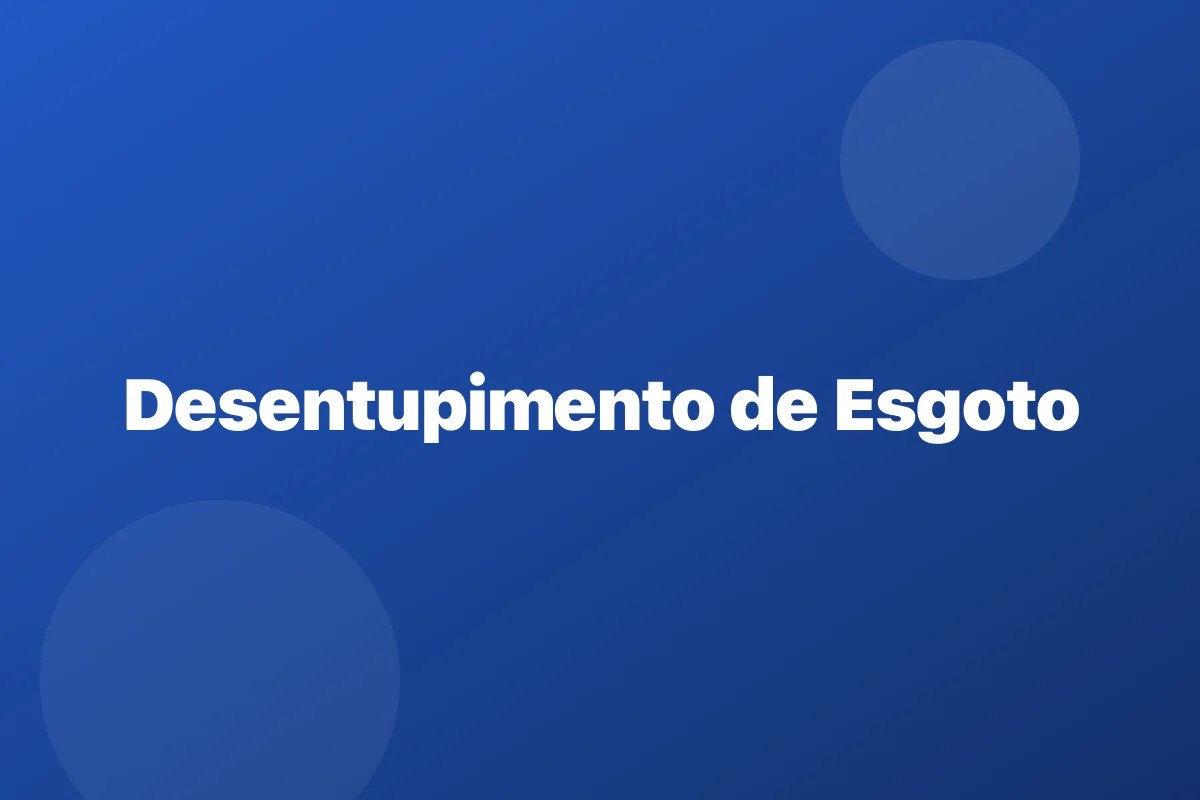 Desentupimento de esgoto em Londrina – limpeza da coluna