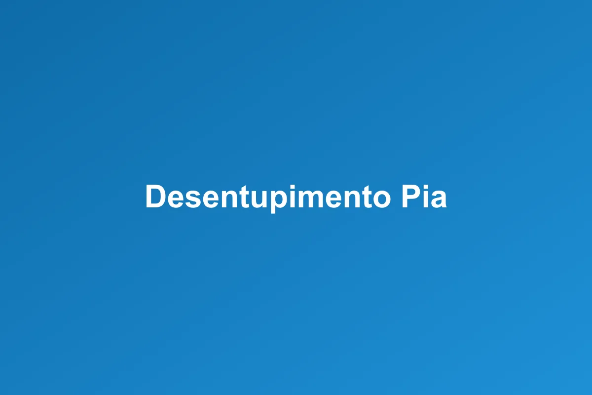 Desentupimento de pia em Londrina – desobstrução profissional